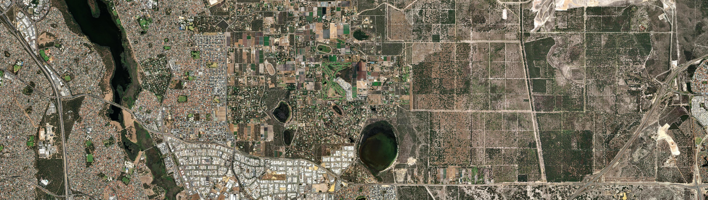 Aerial view of Gnangara, WA