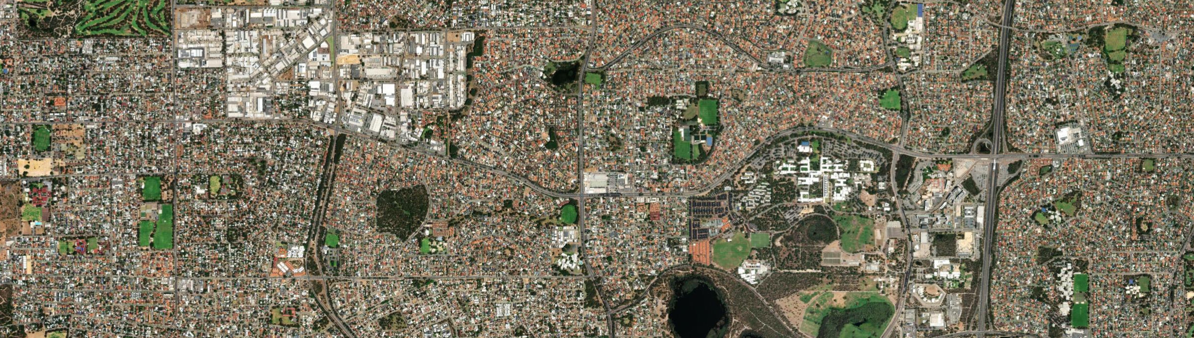 Aerial view of Kardinya, WA