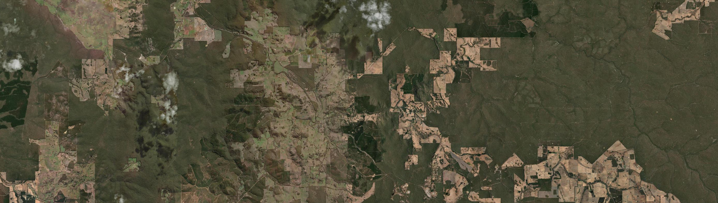 Aerial view of Balingup, WA