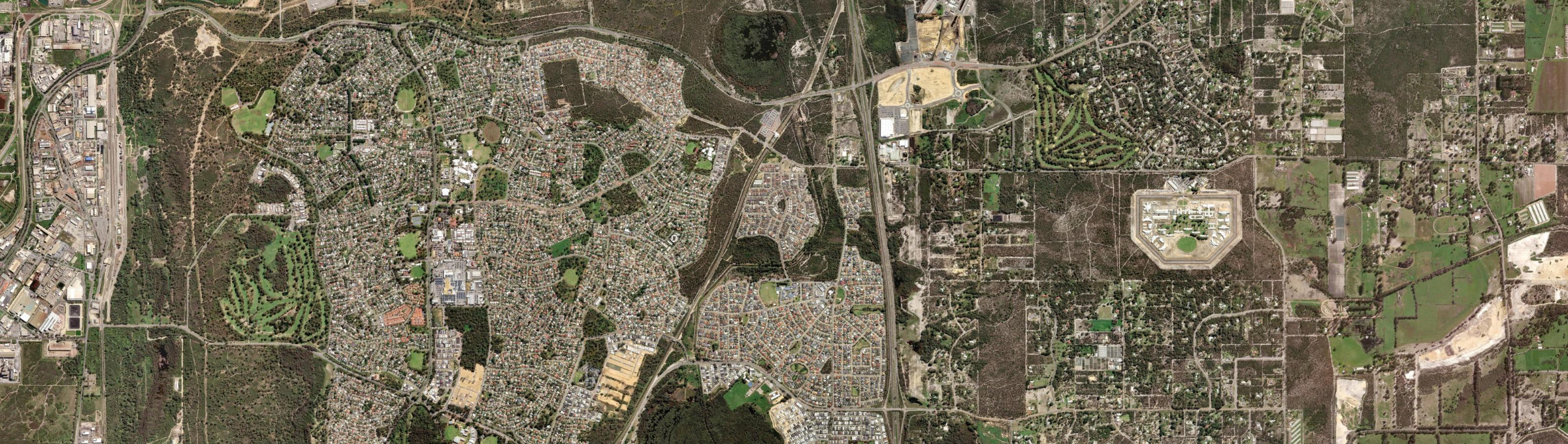 Aerial view of Bertram, WA