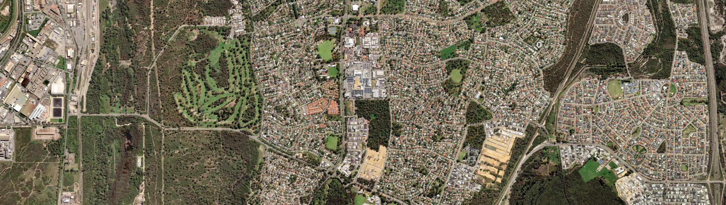 Aerial view of Kwinana Town Centre, WA