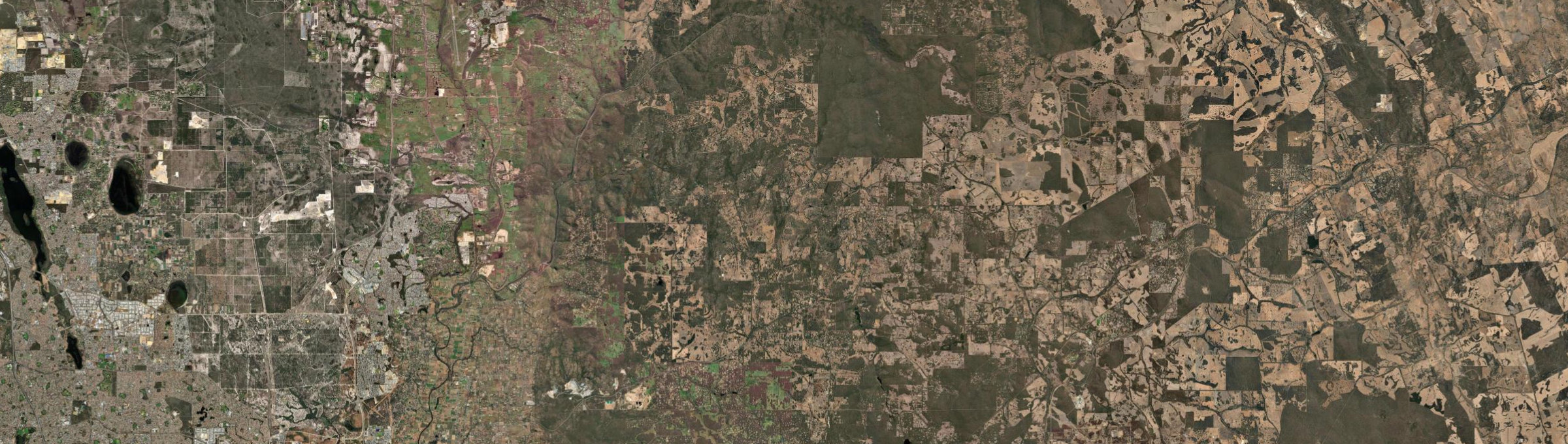 Aerial view of Gidgegannup, WA