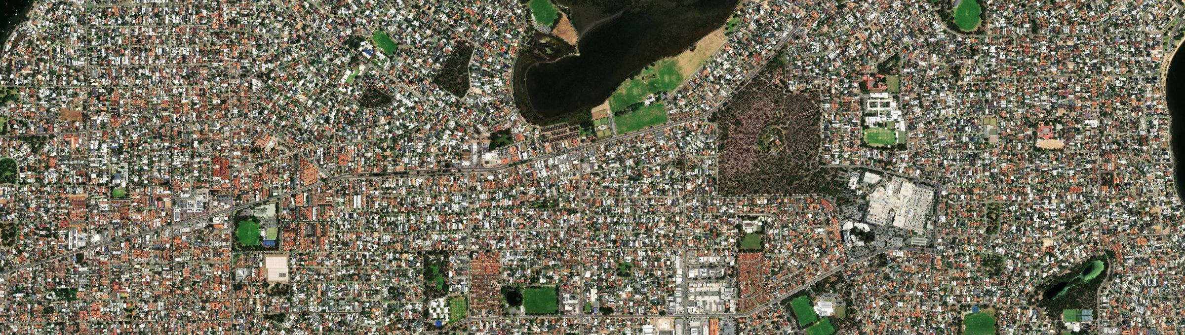 Aerial view of Alfred Cove, WA