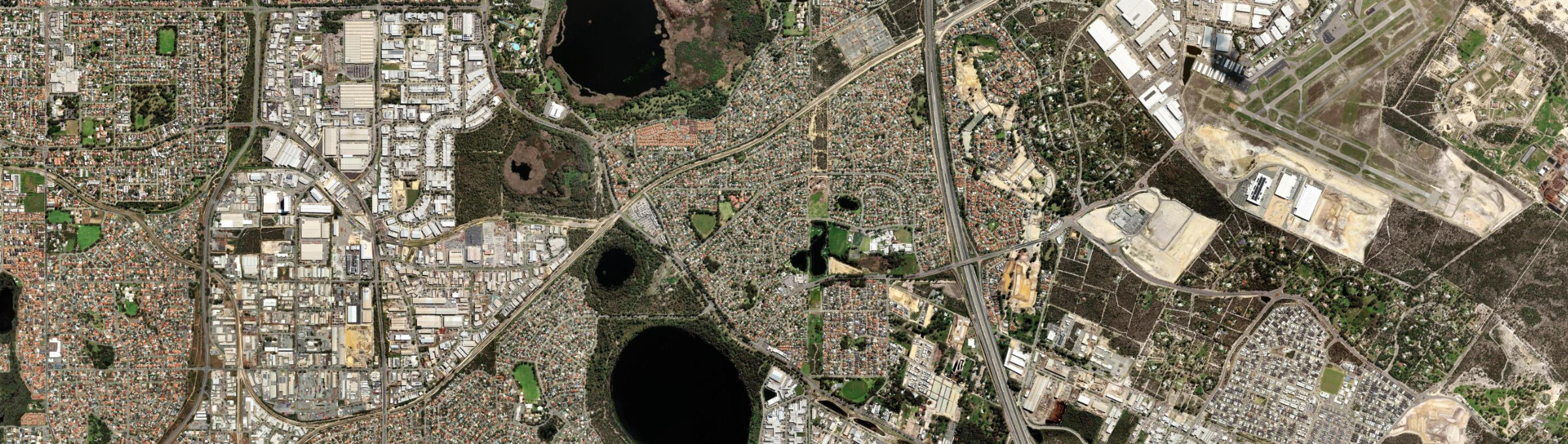 Aerial view of South Lake, WA