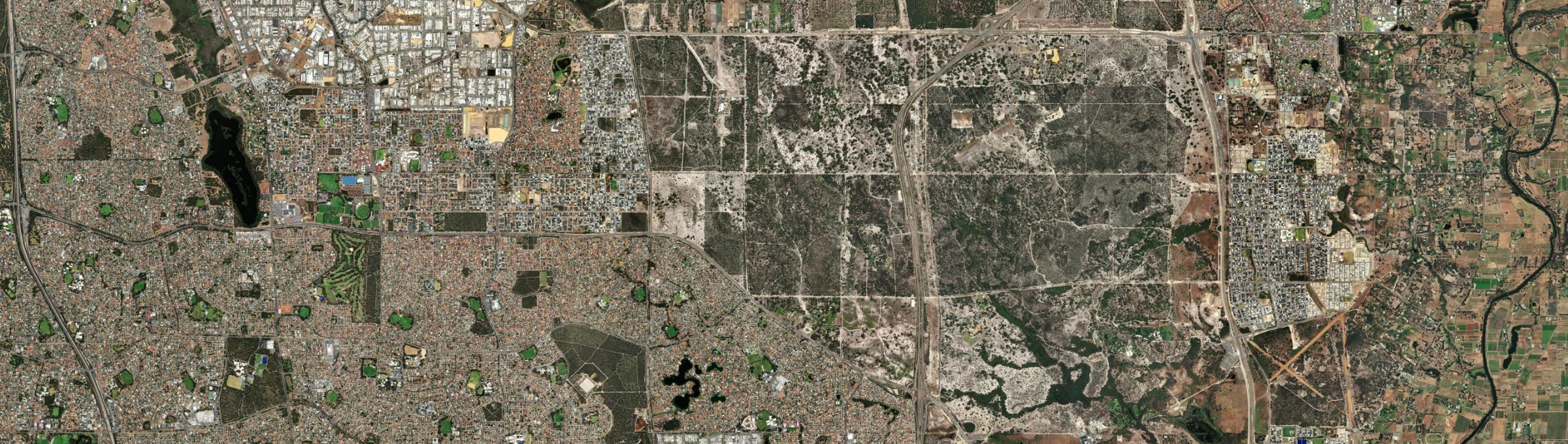 Aerial view of Cullacabardee, WA