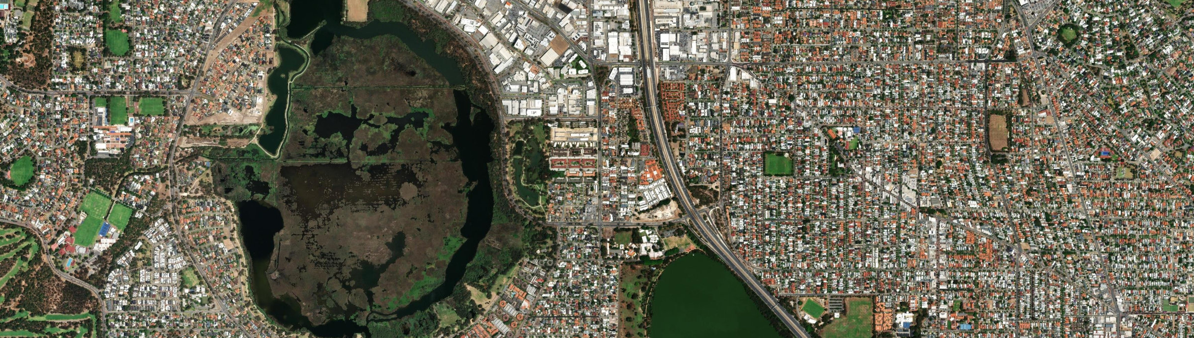 Aerial view of Glendalough, WA