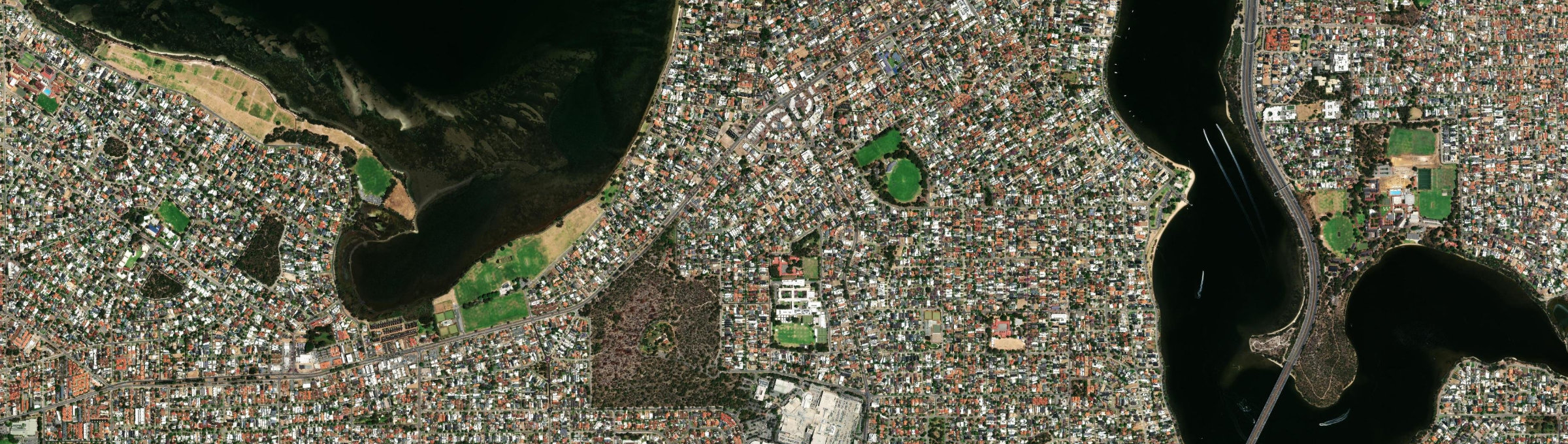 Aerial view of Ardross, WA