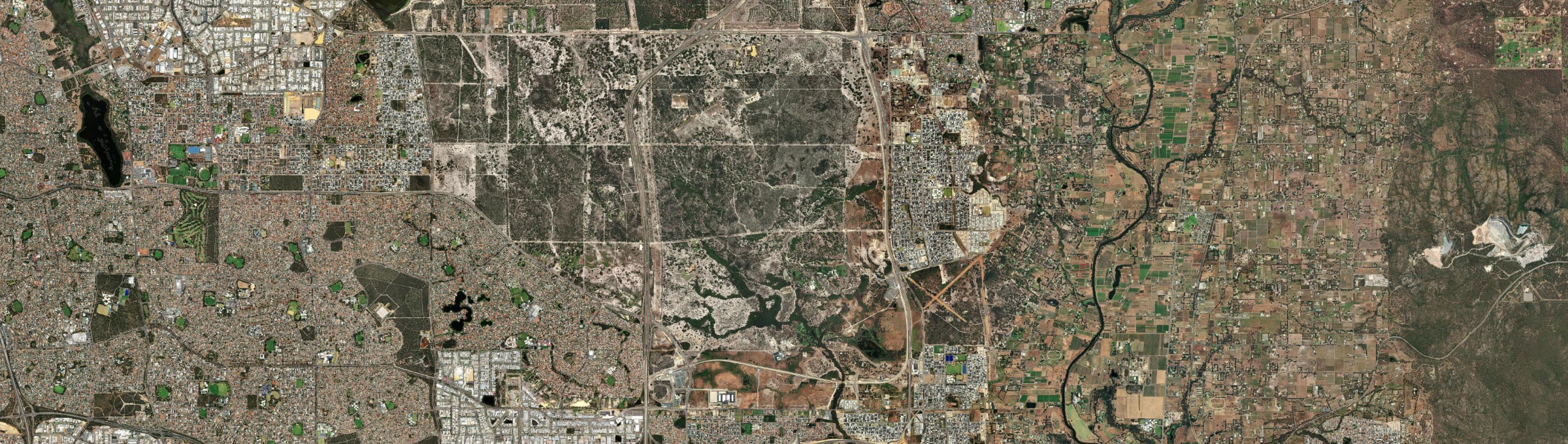 Aerial view of Whiteman, WA