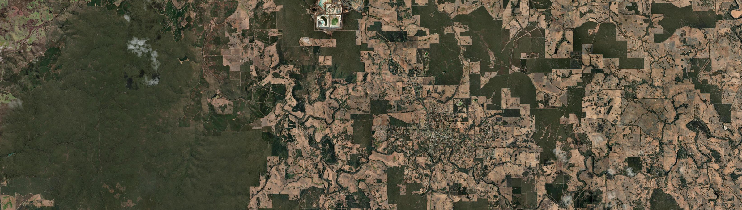 Aerial view of Hester Brook, WA