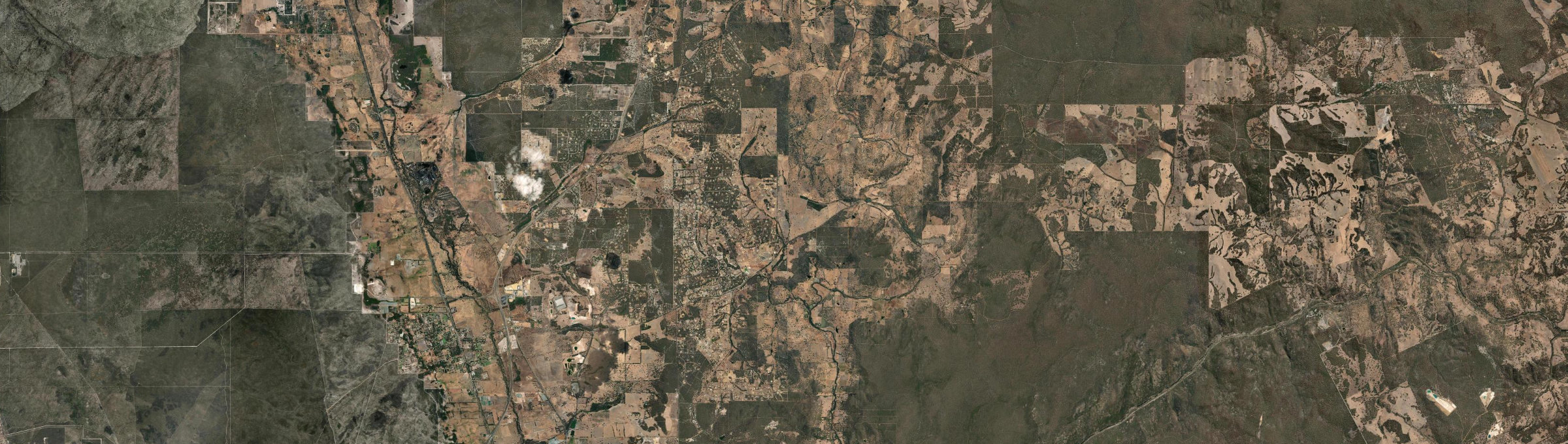 Aerial view of Lower Chittering, WA