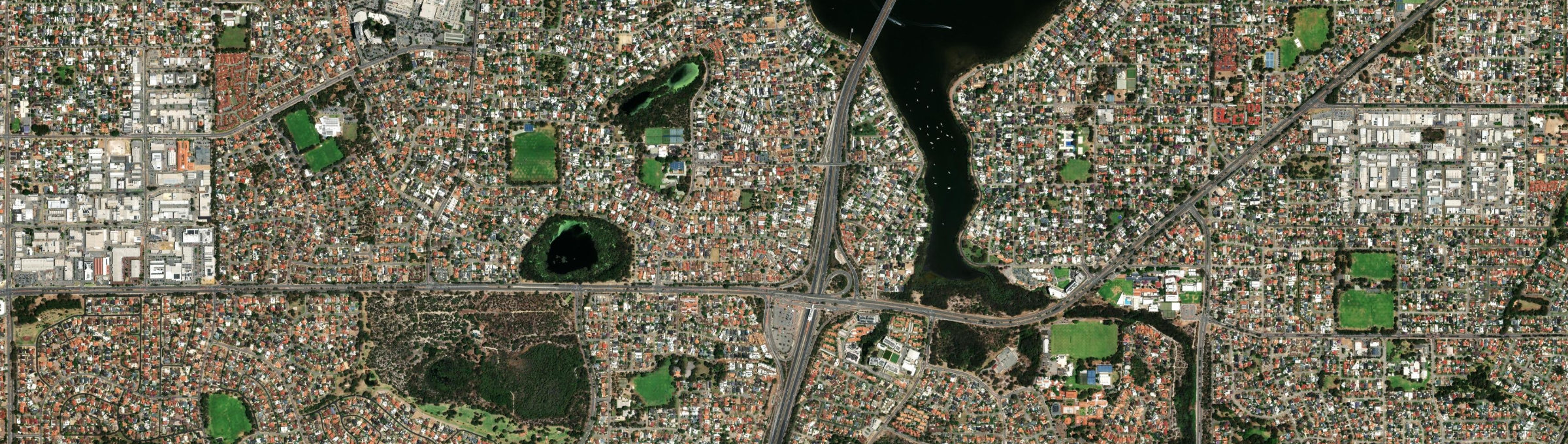 Aerial view of Brentwood (WA), WA