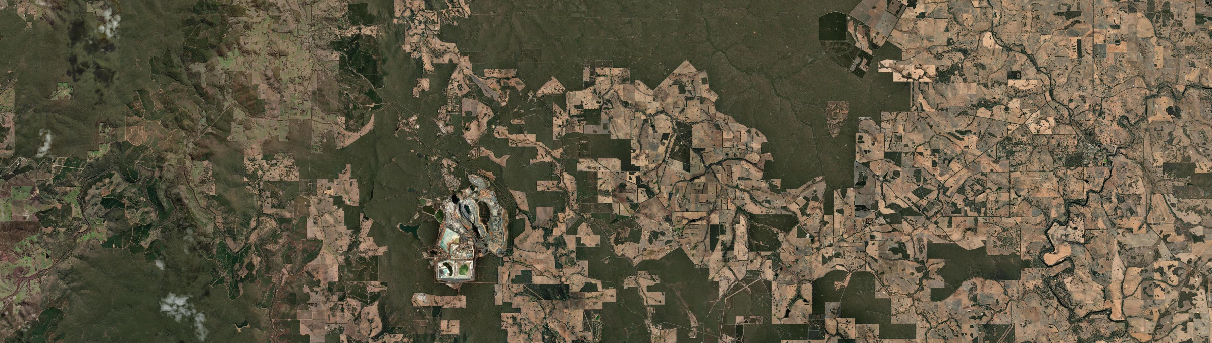 Aerial view of Catterick, WA