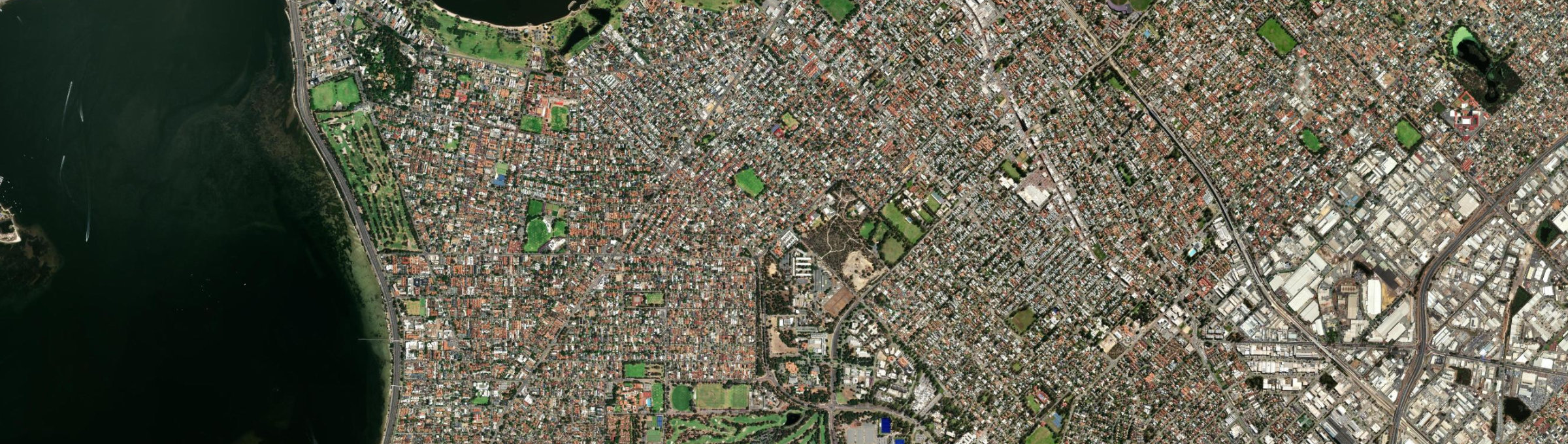 Aerial view of Kensington (WA), WA