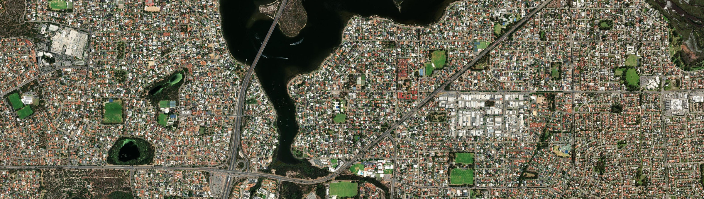 Aerial view of Rossmoyne, WA