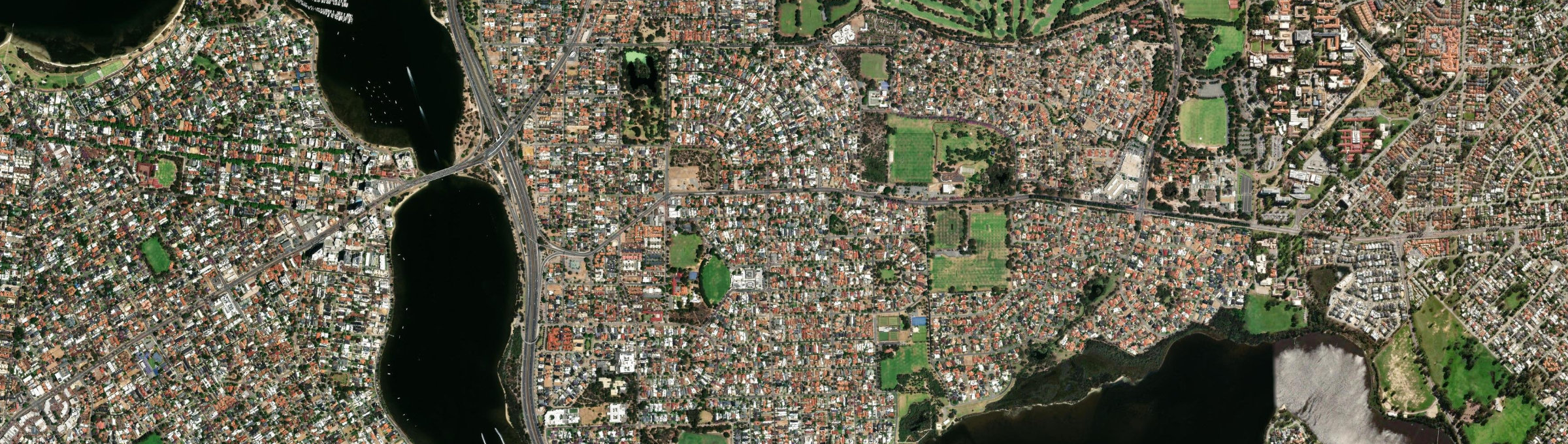 Aerial view of Manning, WA