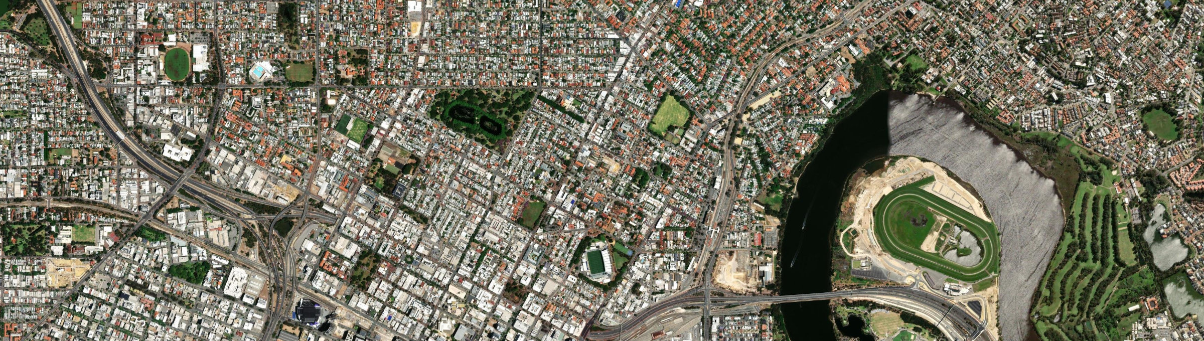 Aerial view of Highgate (WA), WA