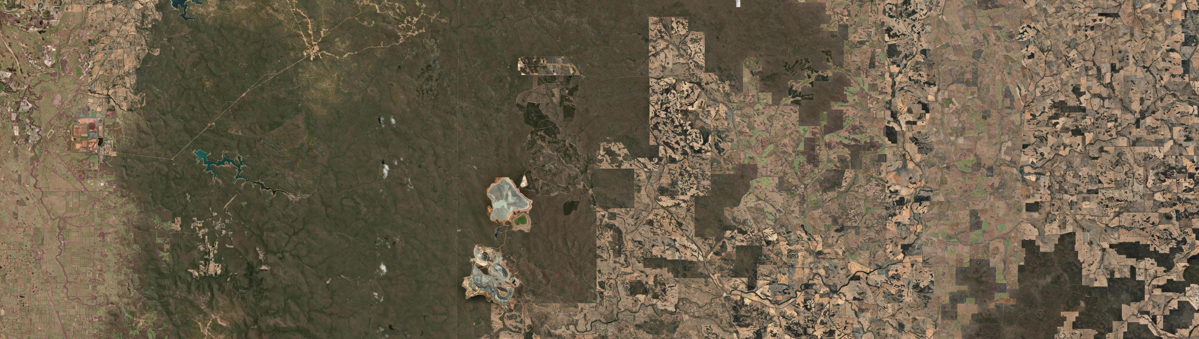 Aerial view of Bannister (WA), WA