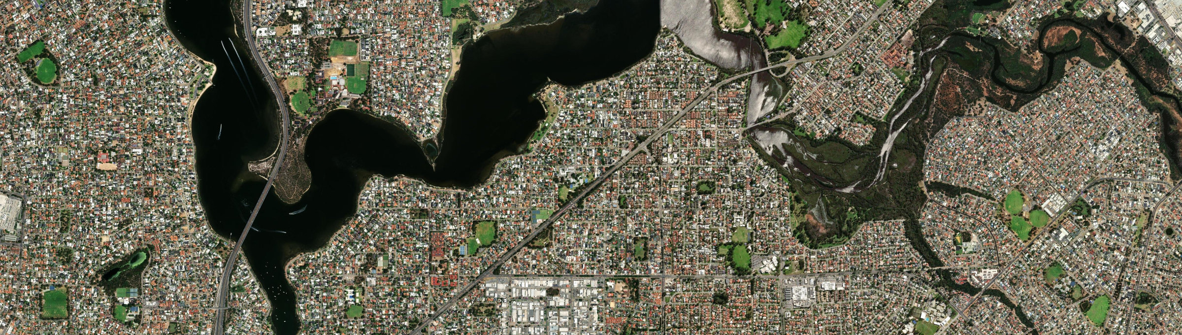 Aerial view of Shelley (WA), WA