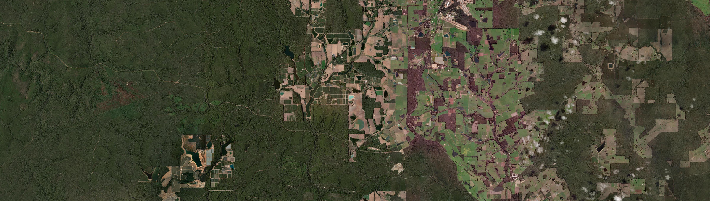 Aerial view of Jardee, WA