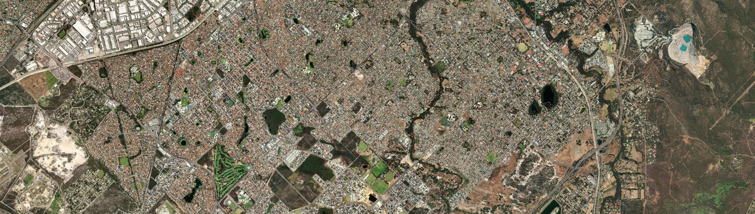 Aerial view of Huntingdale (WA), WA