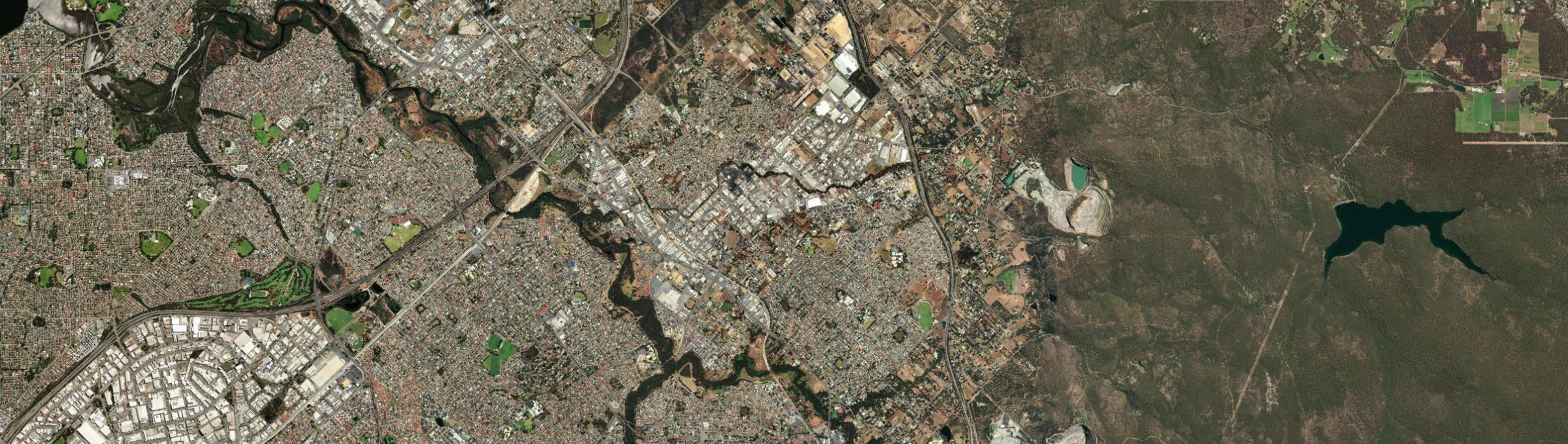 Aerial view of Maddington, WA