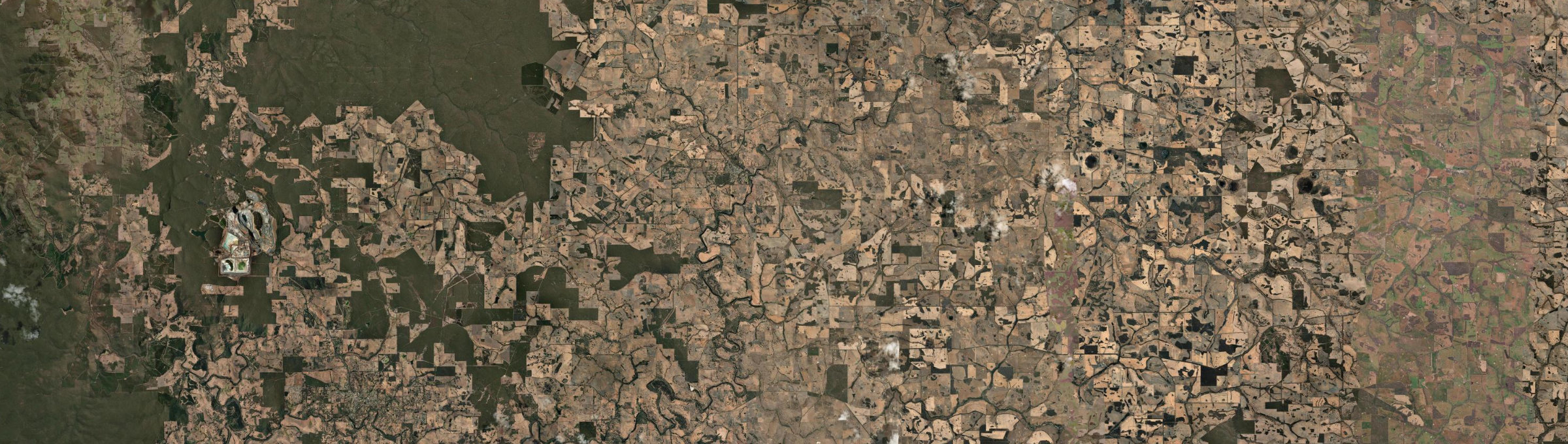 Aerial view of Boyup Brook, WA