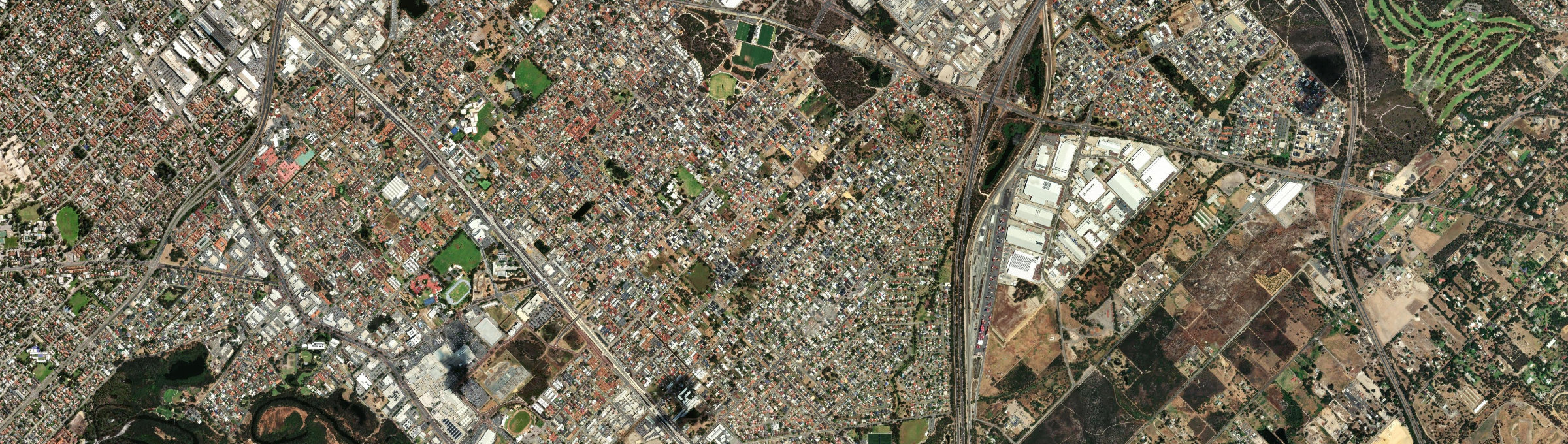 Aerial view of East Cannington, WA