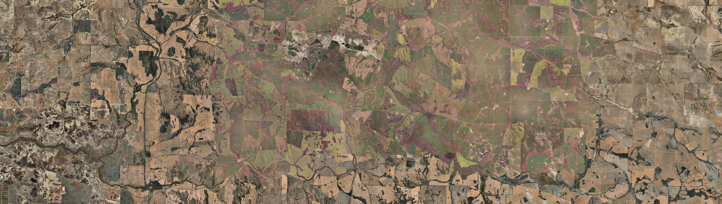 Aerial view of New Norcia, WA
