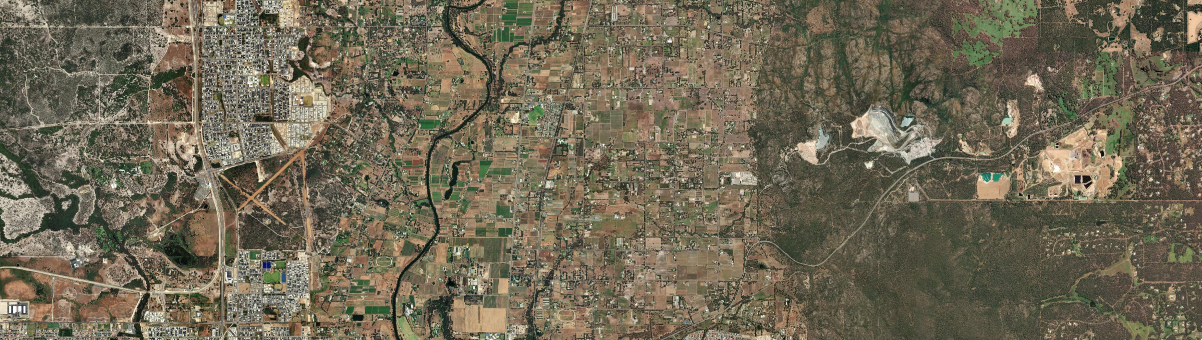 Aerial view of Herne Hill (WA), WA