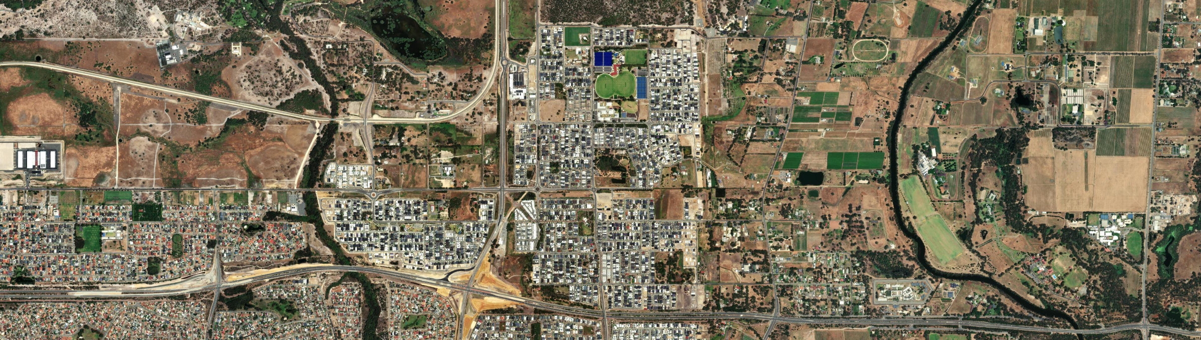 Aerial view of Dayton, WA