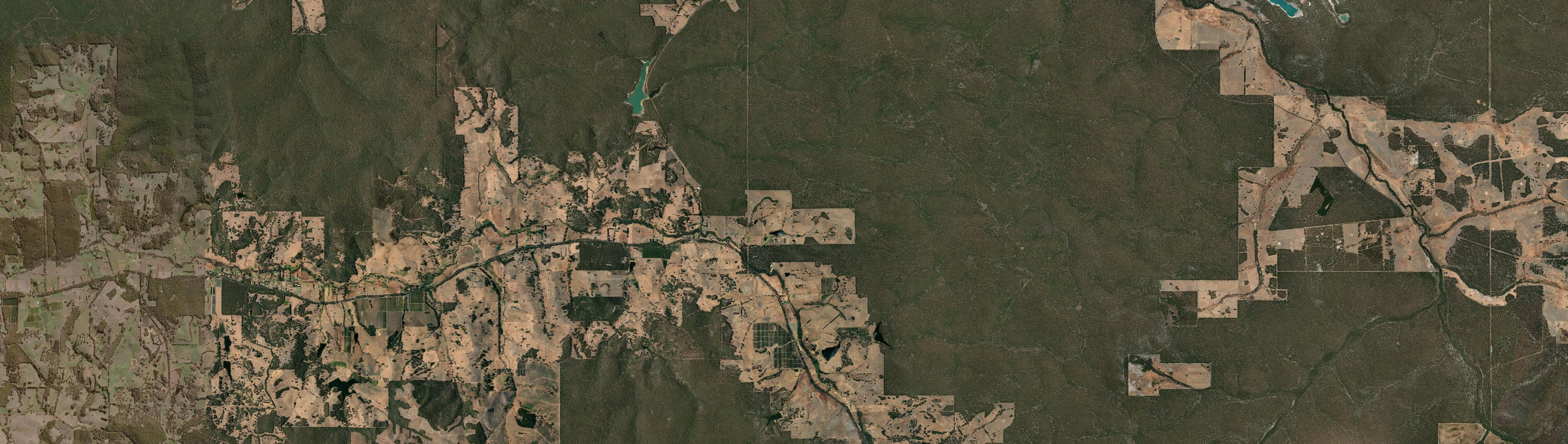 Aerial view of Mumballup, WA