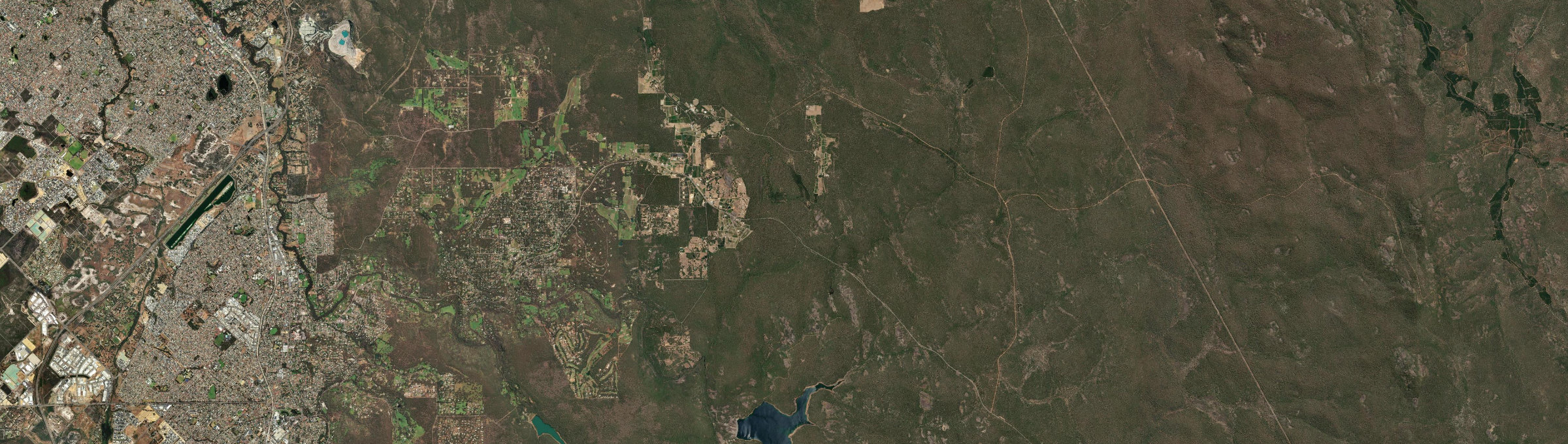 Aerial view of Karragullen, WA