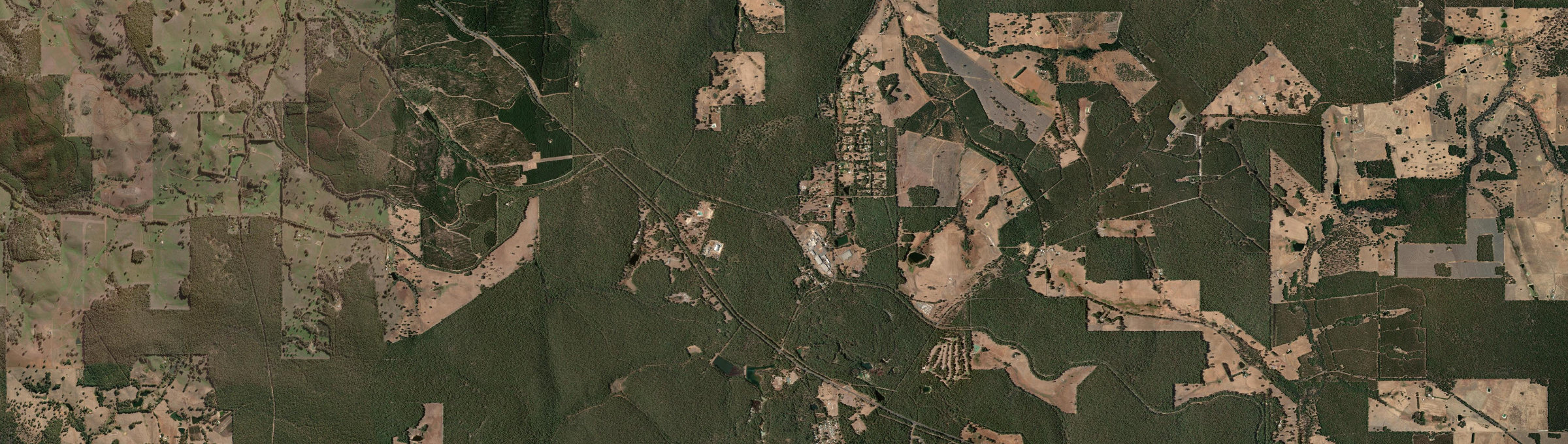 Aerial view of North Greenbushes, WA
