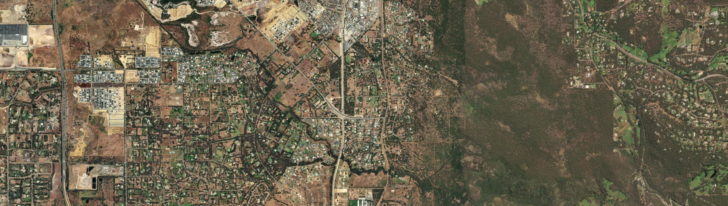 Aerial view of Wungong, WA
