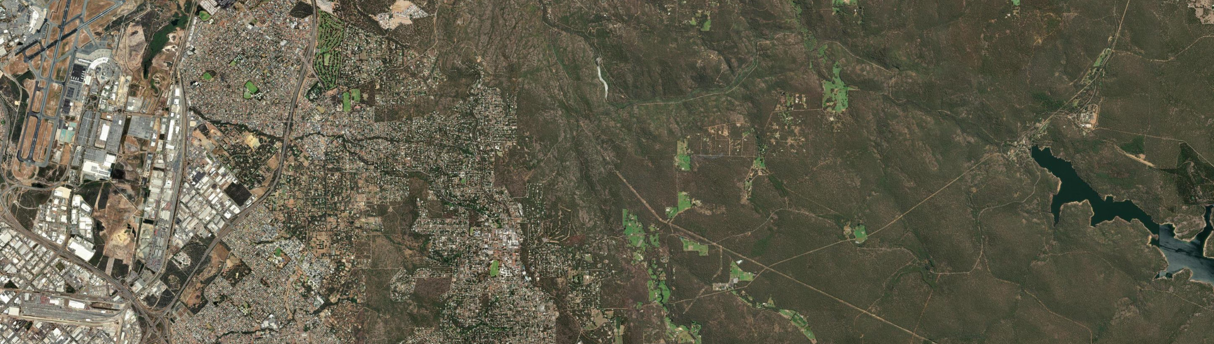 Aerial view of Piesse Brook, WA