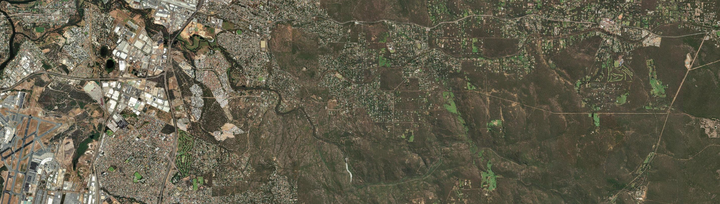 Aerial view of Darlington (WA), WA