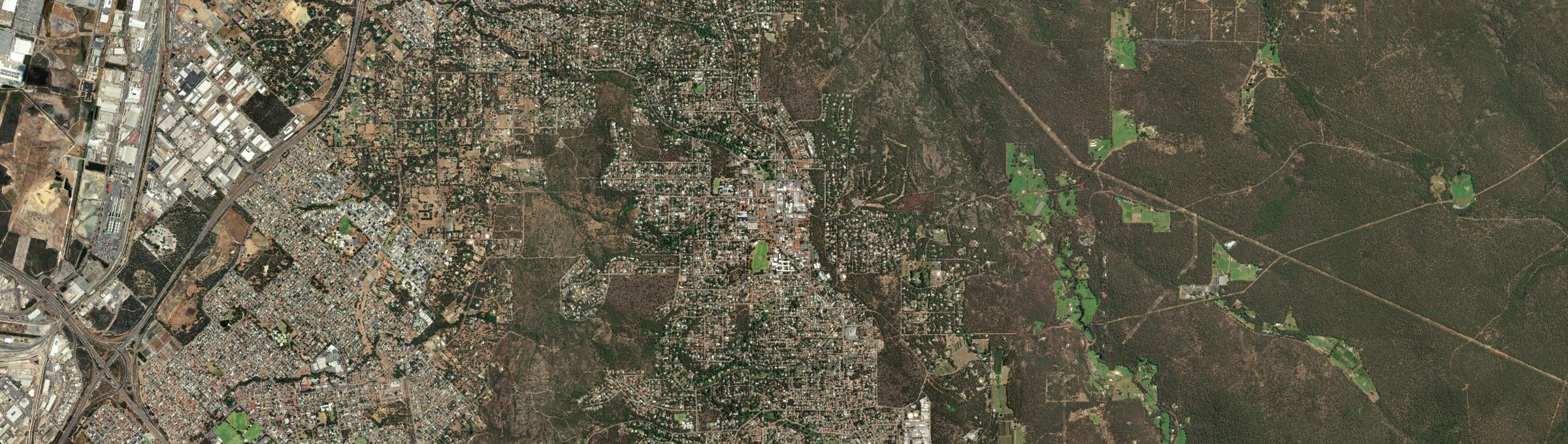 Aerial view of Kalamunda, WA
