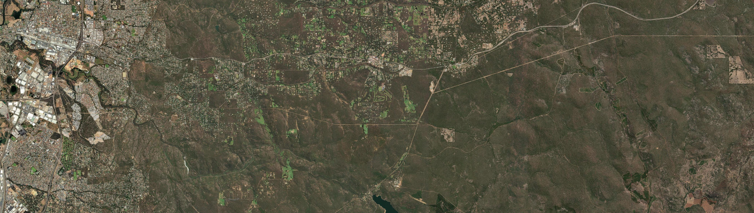Aerial view of Mundaring, WA