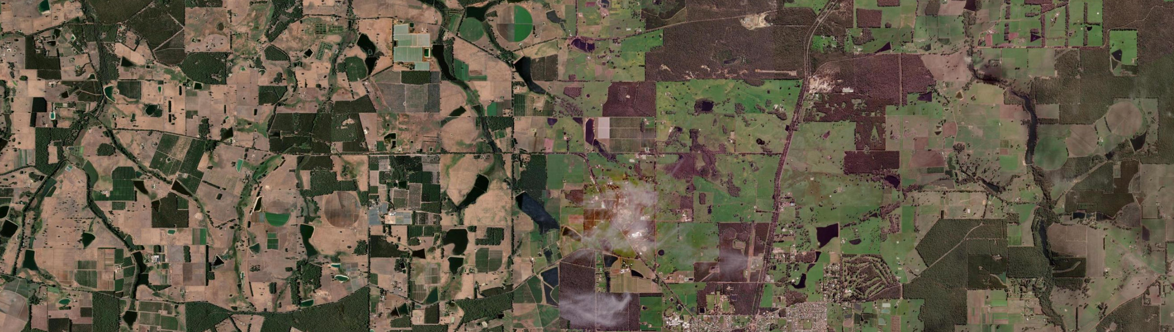 Aerial view of Ringbark, WA