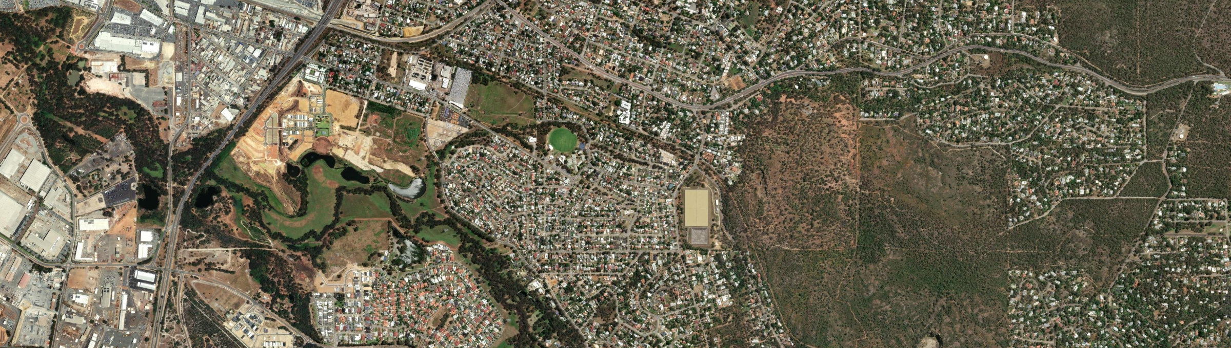 Aerial view of Koongamia, WA