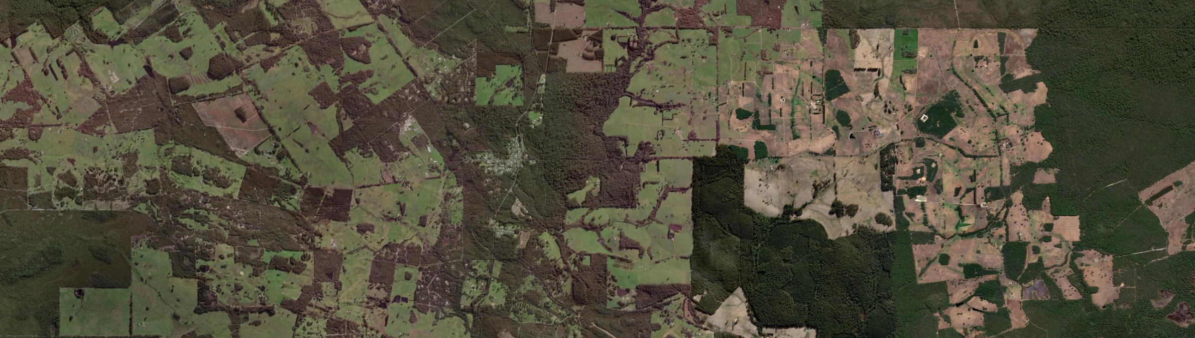 Aerial view of Northcliffe, WA