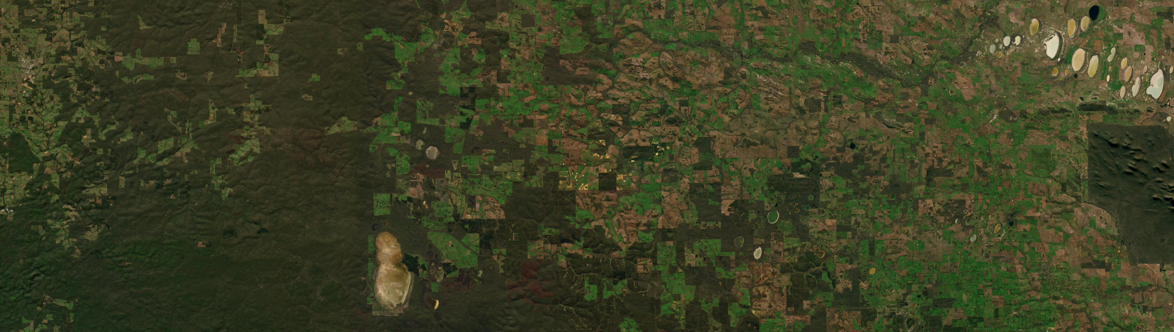 Aerial view of Frankland River, WA