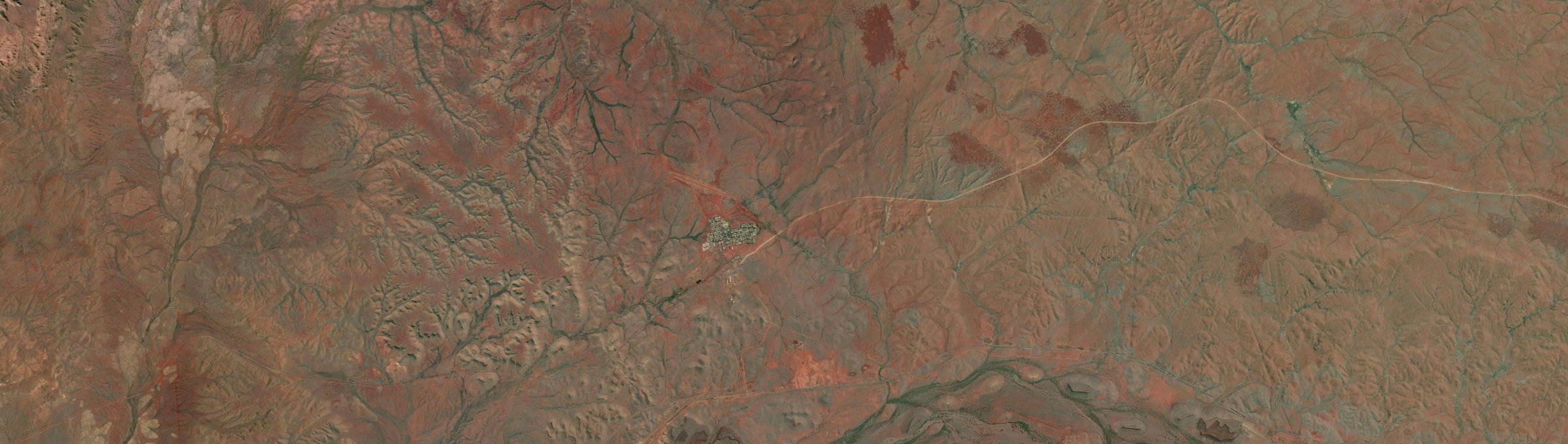 Aerial view of Pannawonica, WA