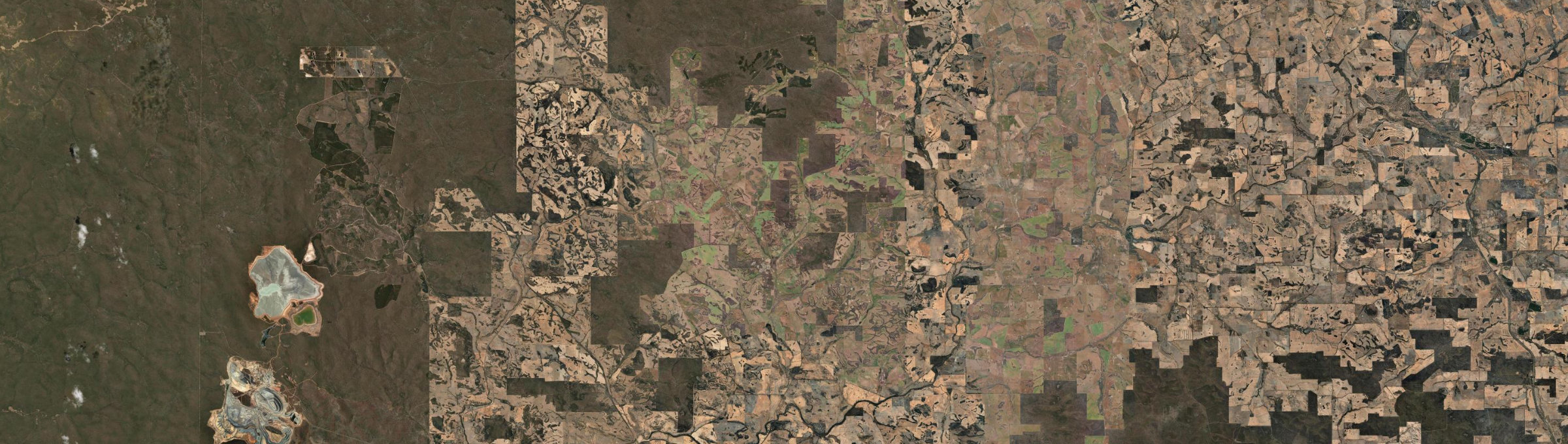 Aerial view of Wandering, WA