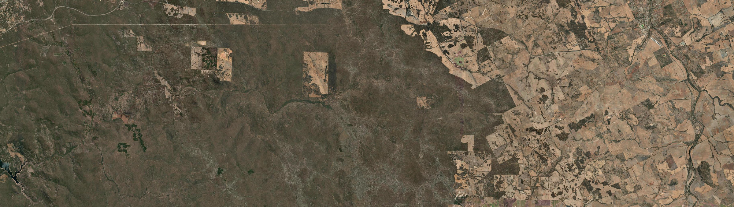 Aerial view of Mount Observation (WA), WA