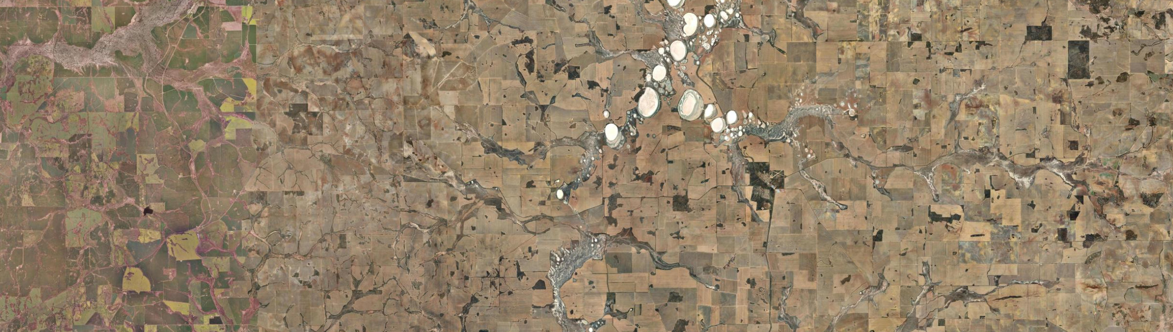 Aerial view of West Ballidu, WA
