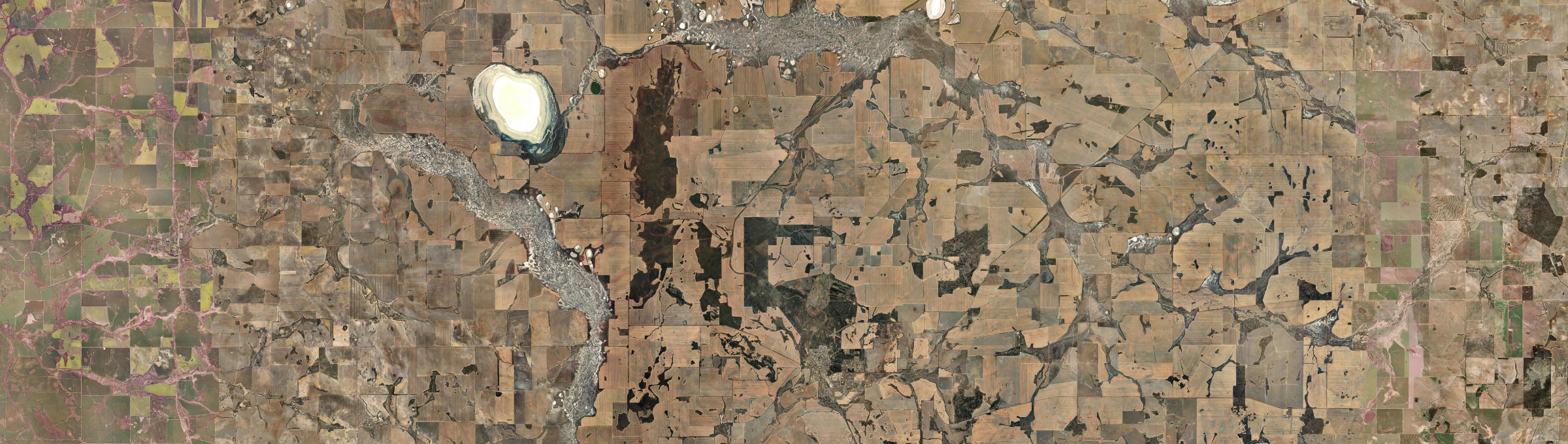 Aerial view of Wongan Hills, WA