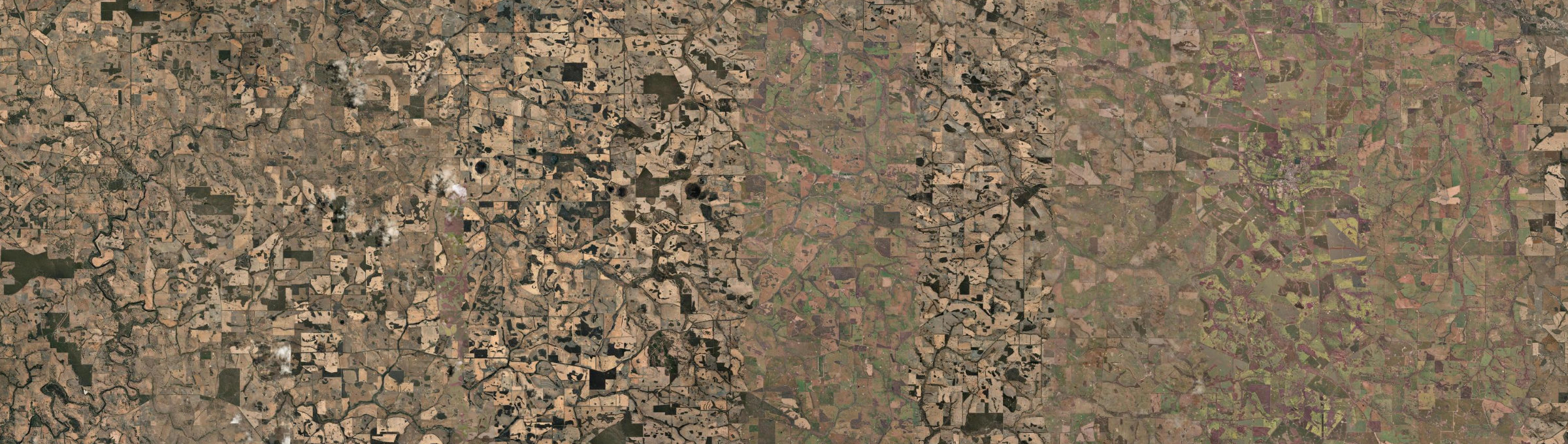 Aerial view of Qualeup, WA