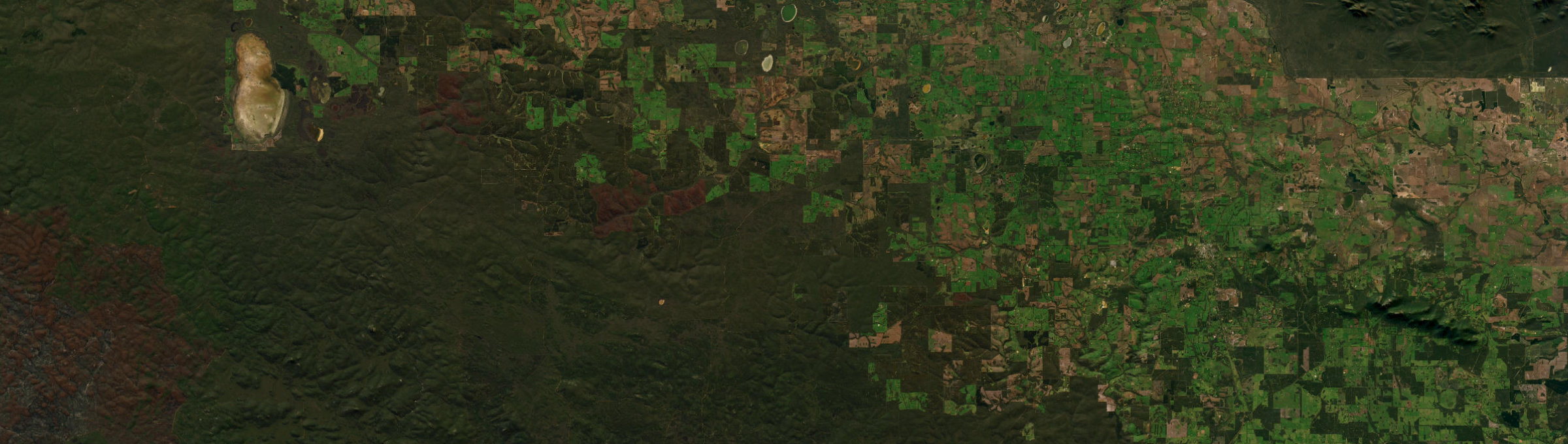 Aerial view of Perillup, WA