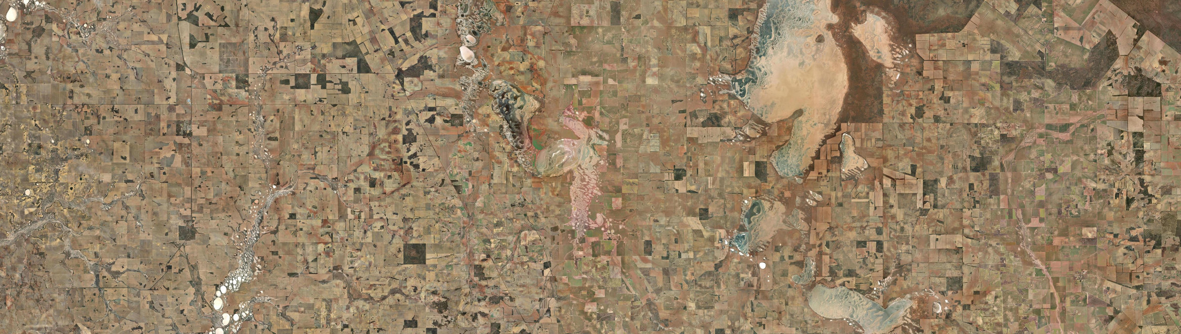 Aerial view of Kalannie, WA